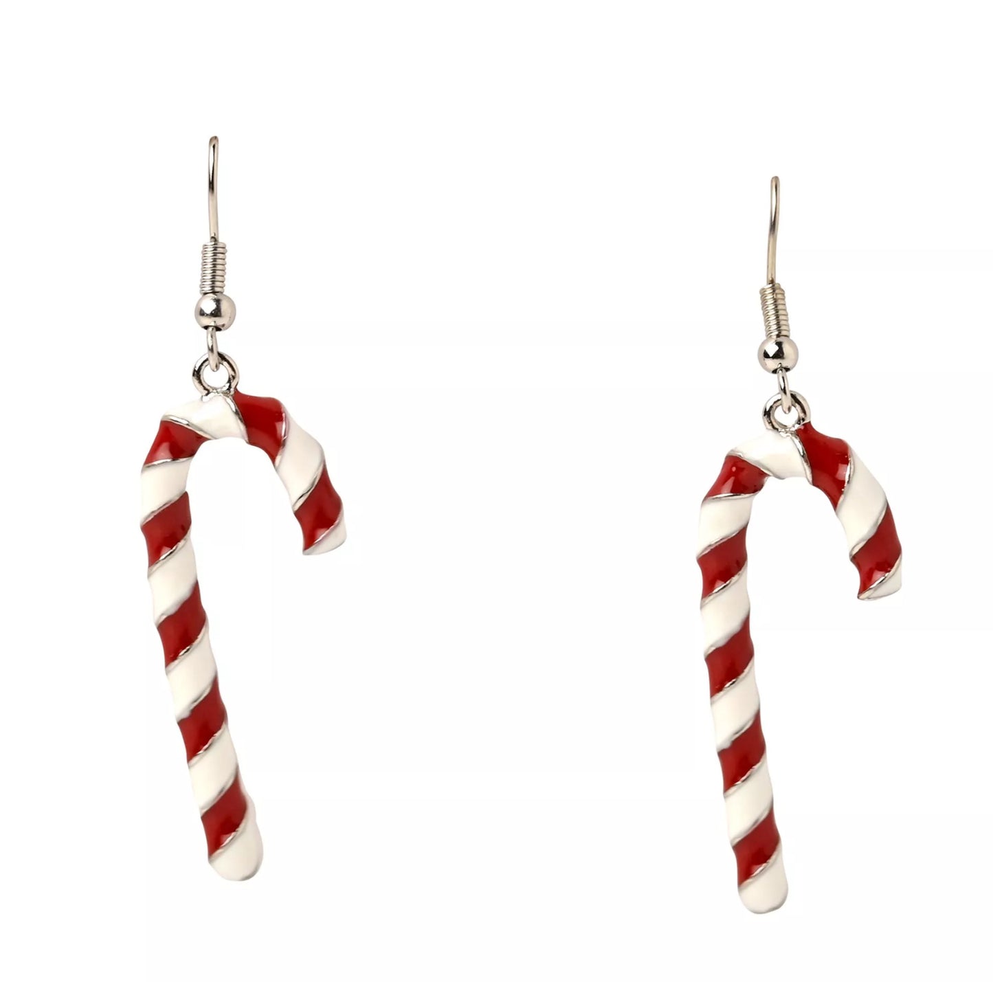 Candy Cane Dangle Earrings