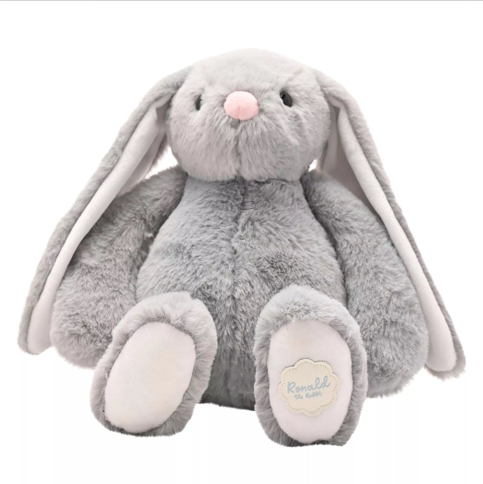 Softies Ronald The Classical Plush Grey Bunny 30cm