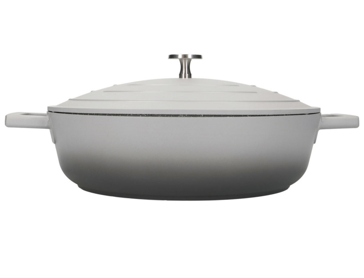 MasterClass Cast Aluminium Shallow Casserole Dish Grey Ombre 4L