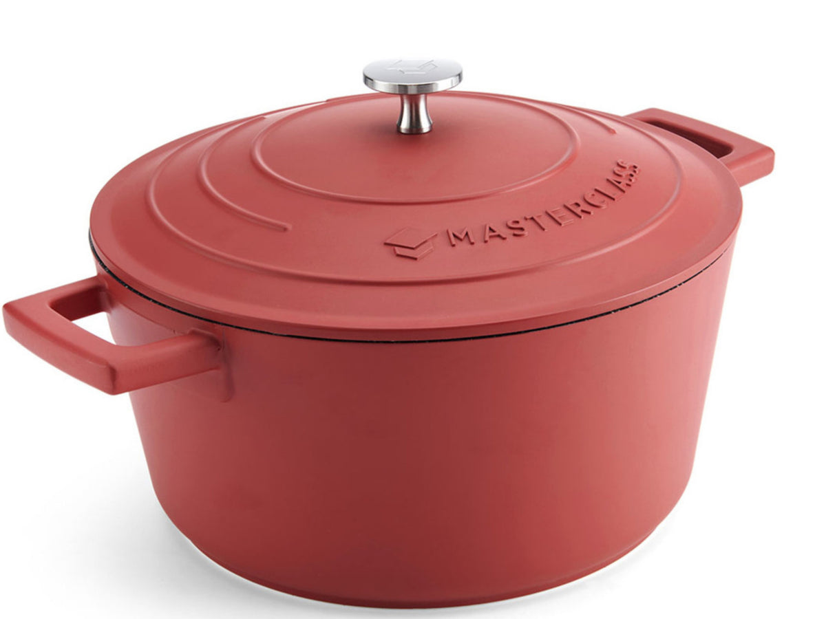 MasterClass Cast Aluminium Casserole Dish Red 4L