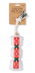 Speckle & Spot Pet Rope Toy - Holiday Cracker