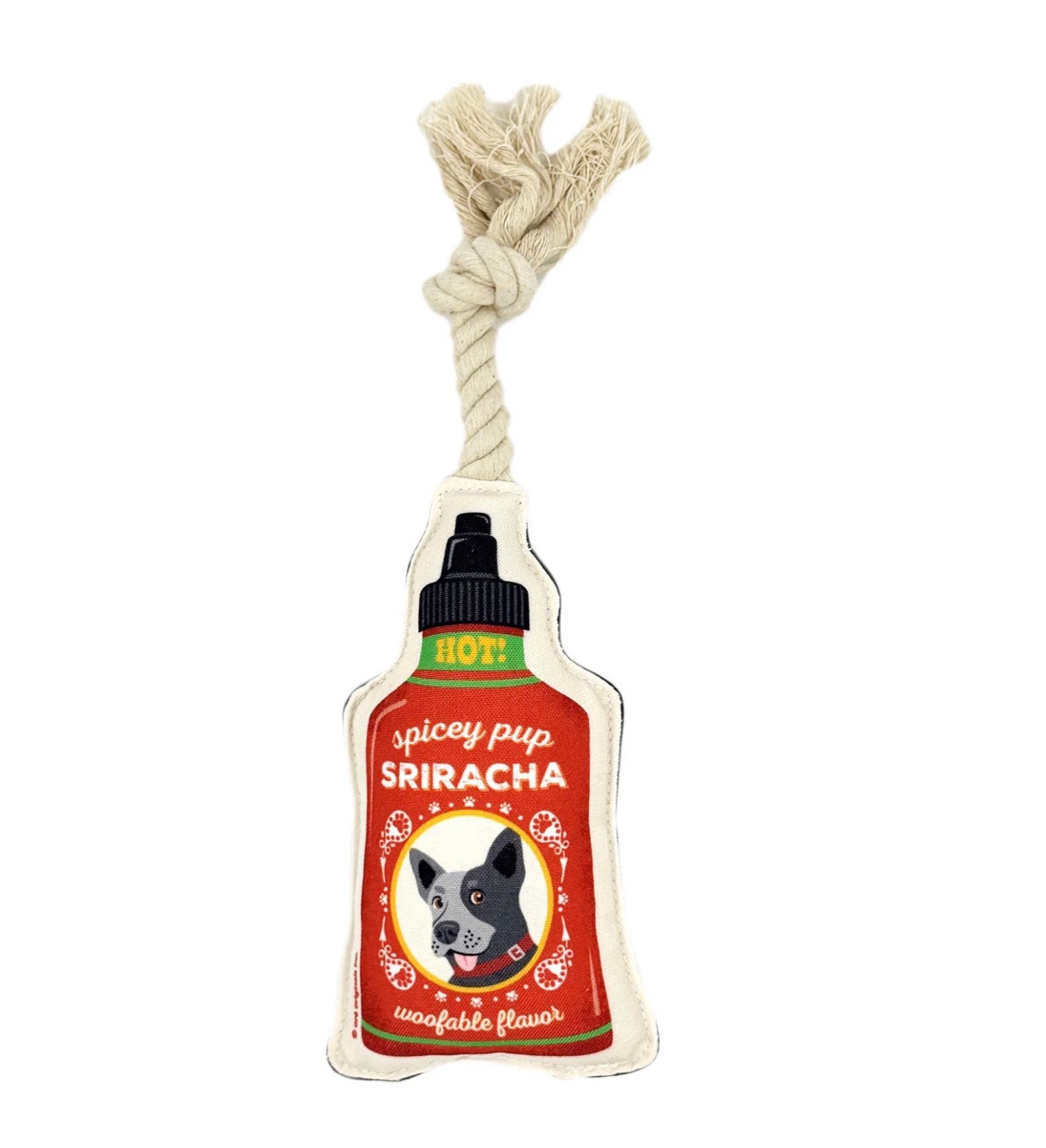 Speckle & Spot Pet Rope Toy - Hot Sauce