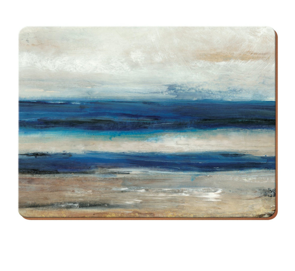 Creative Tops Premium Blue Abstract Placemats Pack of 4