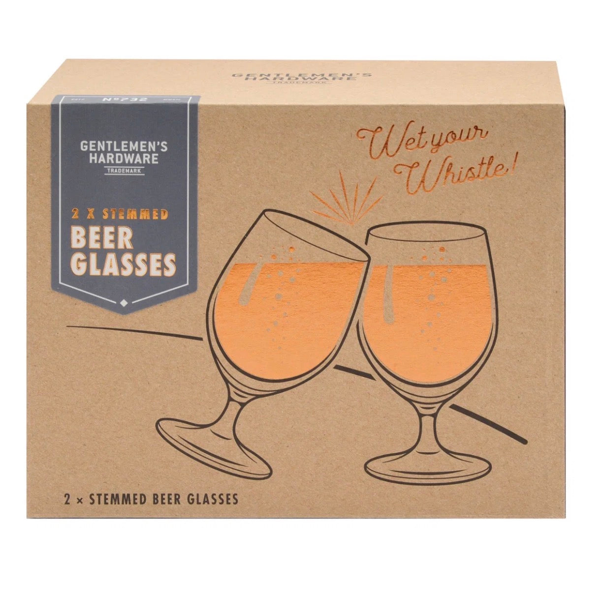 Gentleman’s Hardware Tulip Beer Glasses