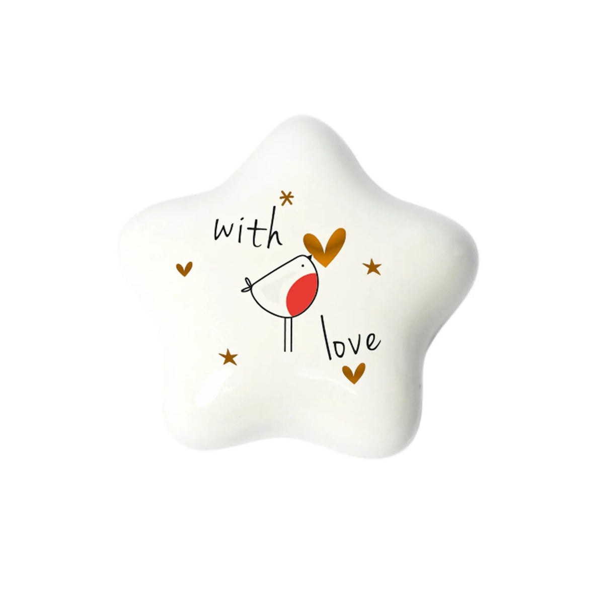 Belly Button Designs Porcelain Token With Love