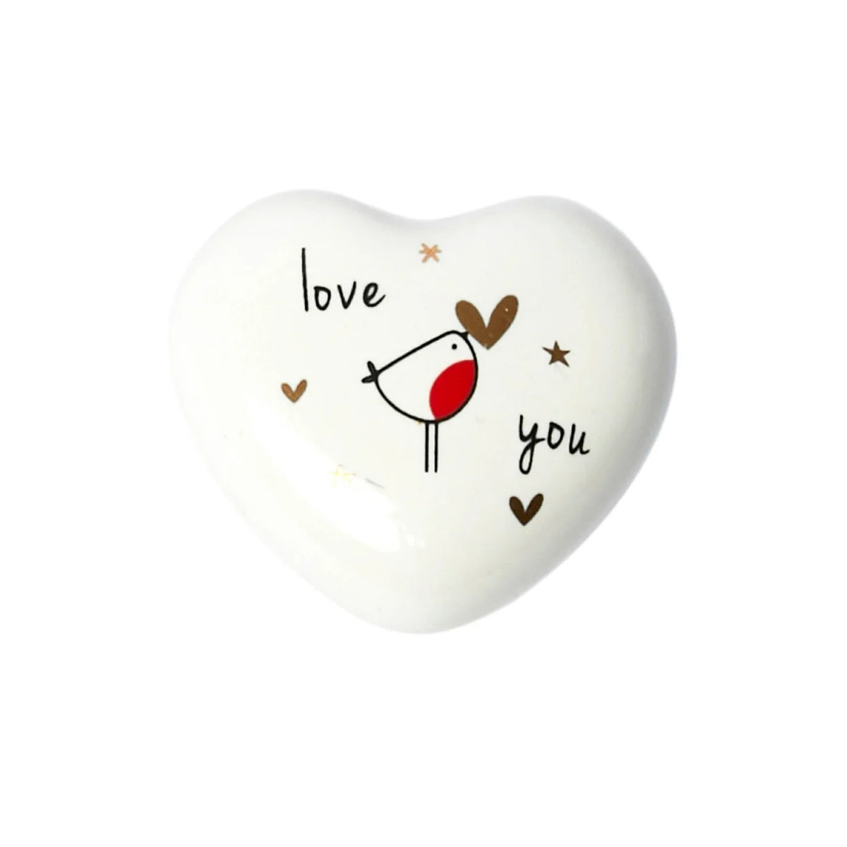 Belly Button Designs Porcelain Token Love You