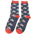 Mr Sparrow Trains Socks Navy
