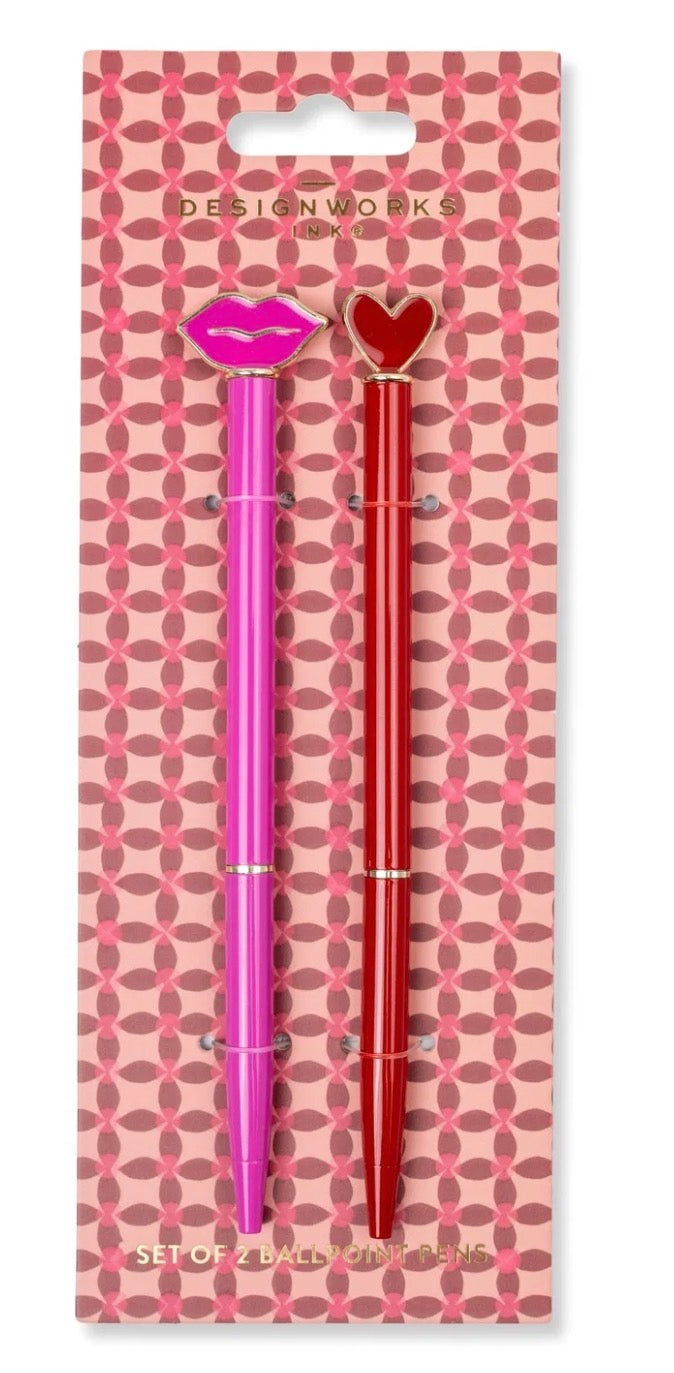 Design Works PinWheel Pink Pen & Pouch Set