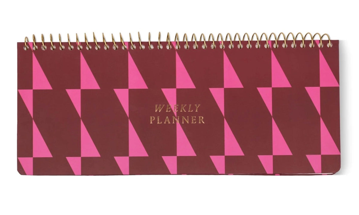 Design Works Burgundy & Pink Weekly Planner Pad