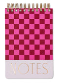Design Works Large Chunky Burgundy & Pink Notepad