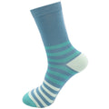 Miss Sparrow Tonal Stripes Socks Denim
