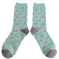 Miss Sparrow Little Mushroom Socks Duck Egg