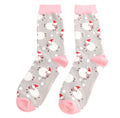 Miss Sparrow Santa Sheep Socks Silver