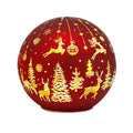 Straits LED Reindeer Ball Red 15 cm