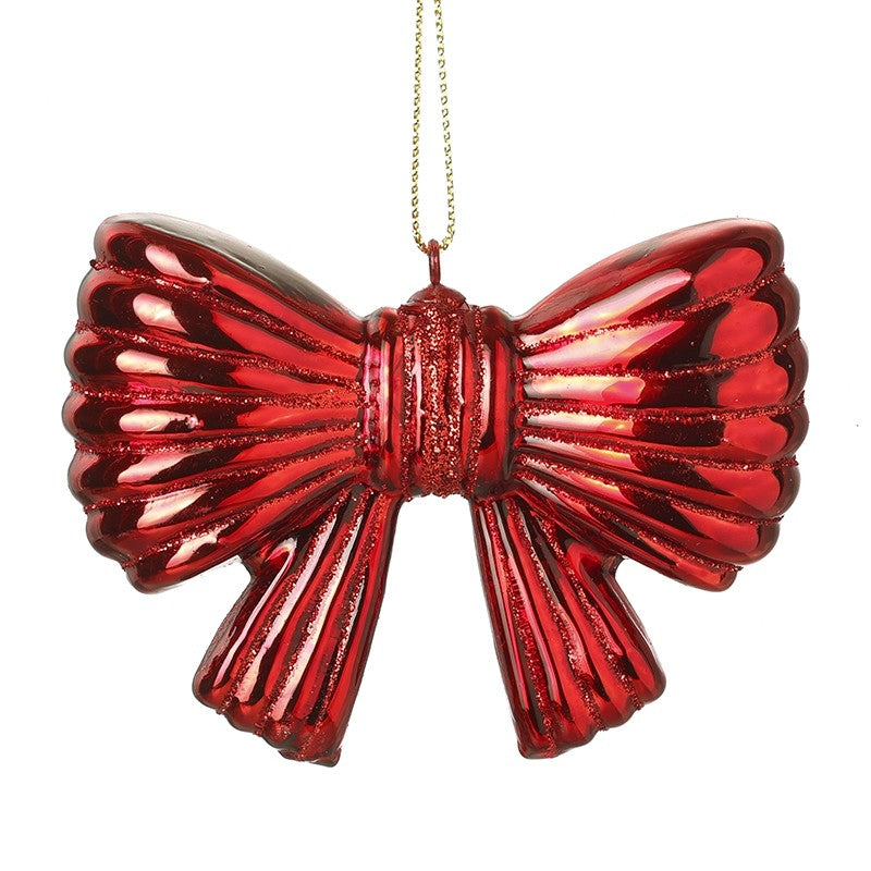 Heaven Sends Glass Red Bow