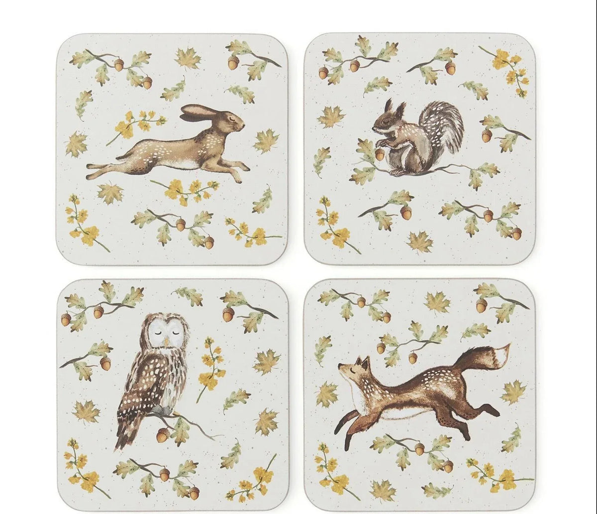 Cooksmart Forest Fable Set of 4 Coasters