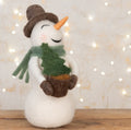 Floralsilk Felt Snowman Christmas Decoration Holding Tree