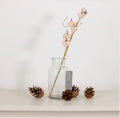 Autumn Mini Velvet Pumpkin Spray Ivory