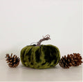 Autumn 14cm Single Velvet Pumpkin Dark Green