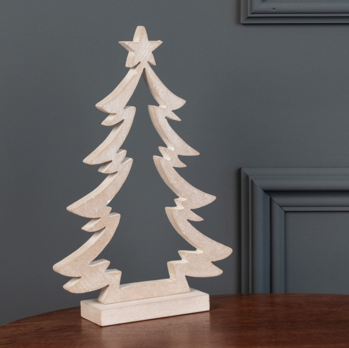 Floralsilk Wooden Tabletop Tree Decoration 27cm