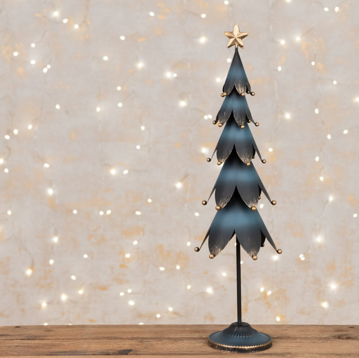 Floralsilk Metal Tree with Star 40cm
