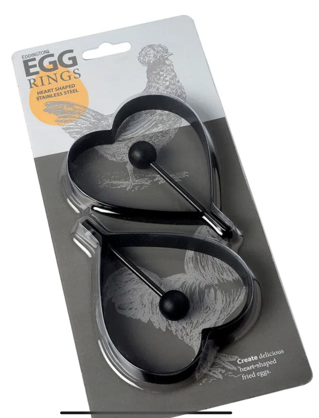 Eddingtons Egg Ring Heart Shaped Set of 2