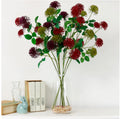 Plastic Four Head FireBall Stem Burgundy