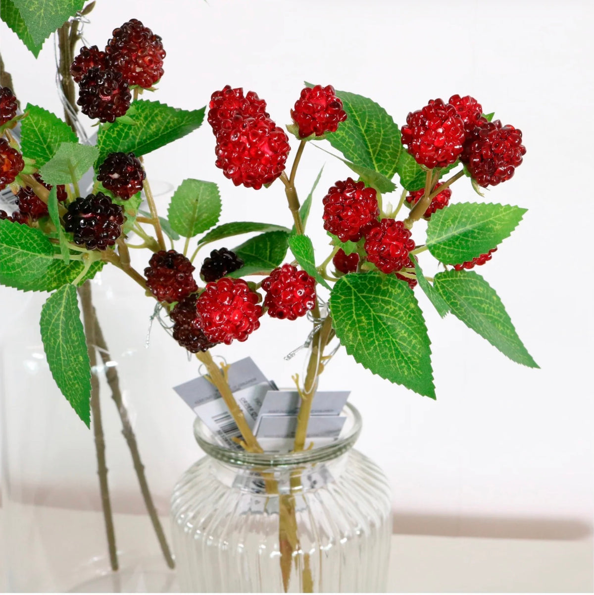 39cm Fruit Spray Raspberry