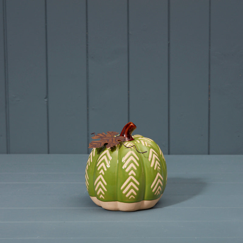 Ceramic Green Pumpkin