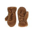 Zelly Faux Fur Coffee Brown Mitts