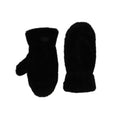 Zelly Faux Fur Mitts Black