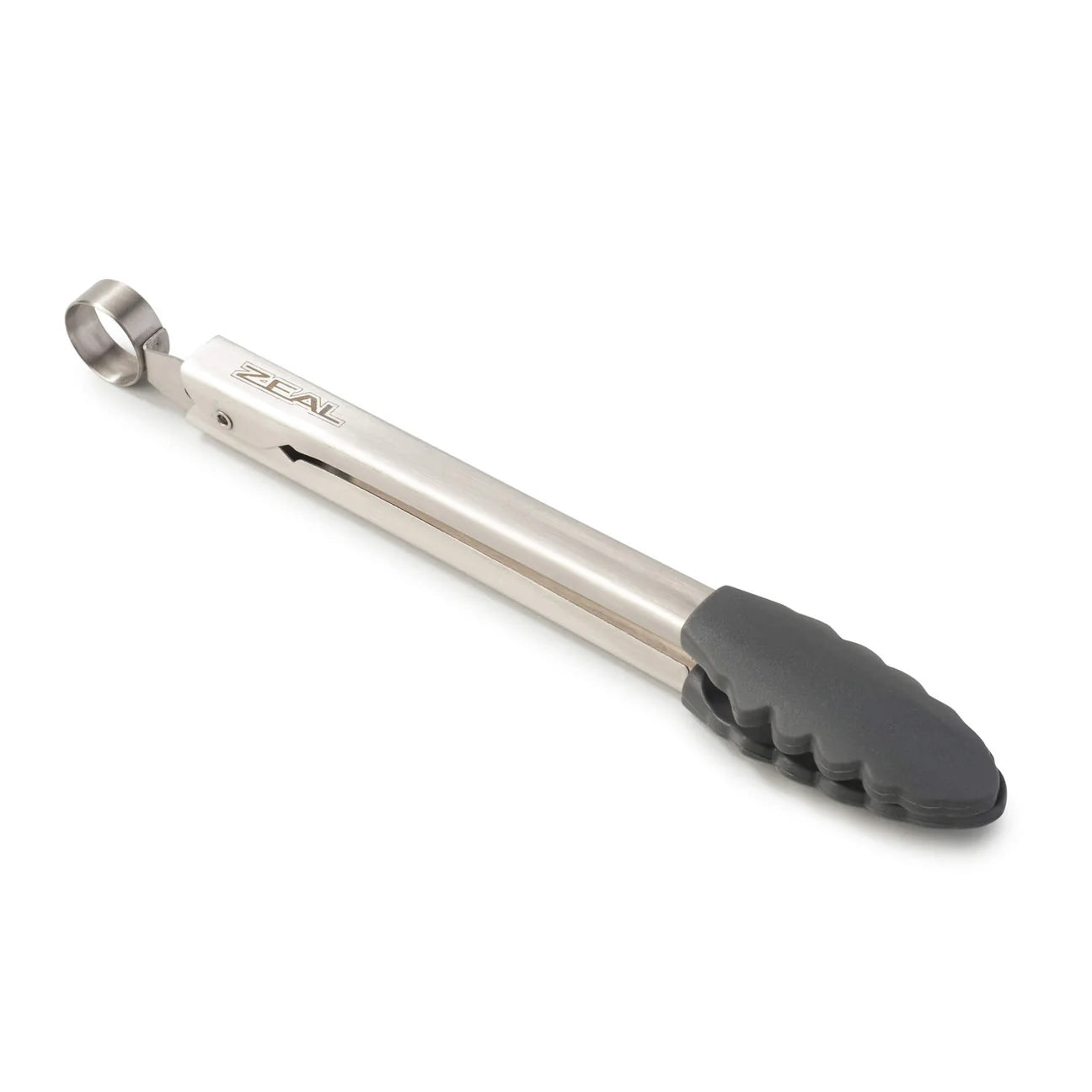 Zeal Silicone Mini Tongs, 20cm Dark Grey