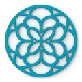 Zeal Silicone Heritage Circular Hot Mat Trivet Aqua 18cm