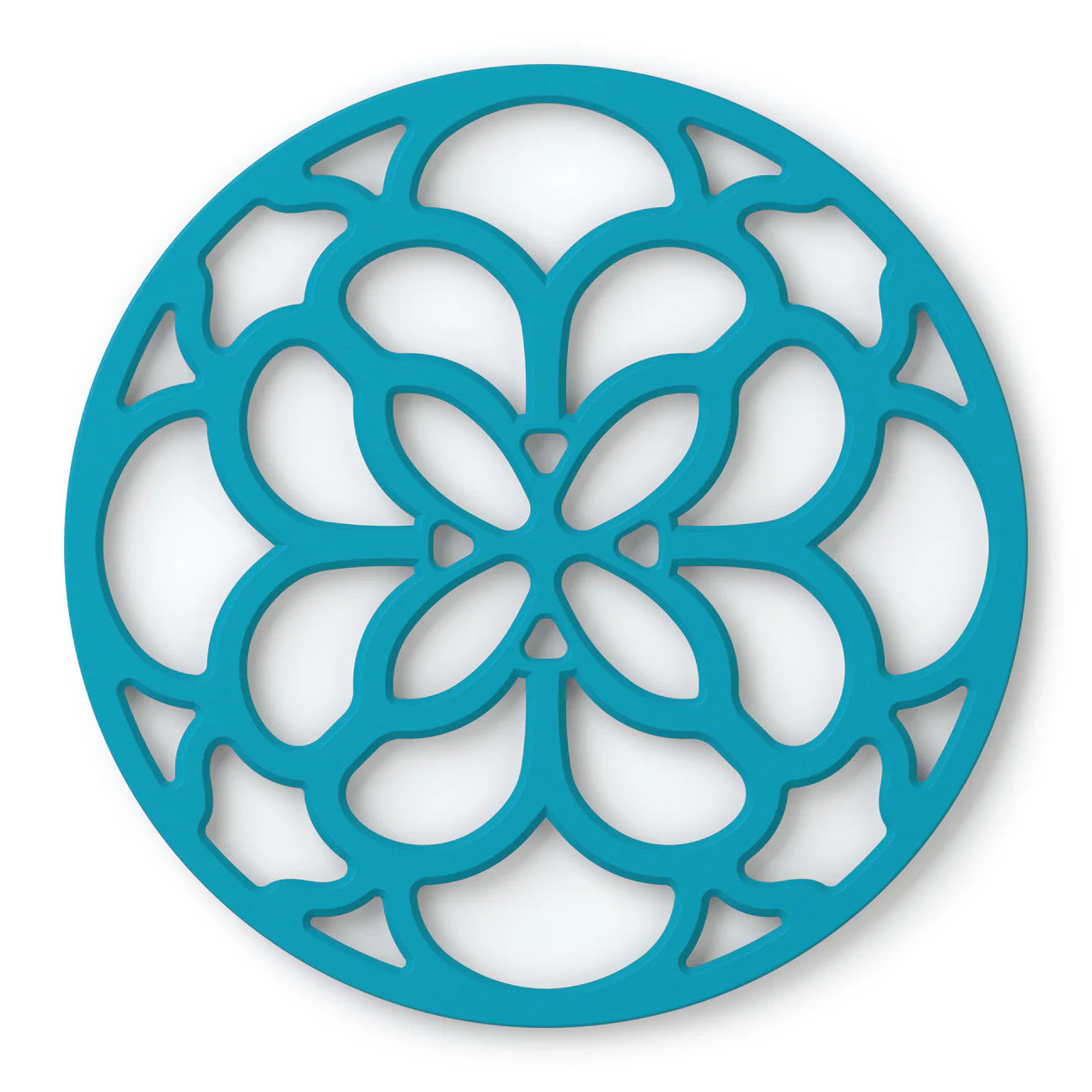 Zeal Silicone Heritage Circular Hot Mat Trivet Aqua 18cm