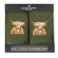 David Aster Highland Cow Handkerchiefs