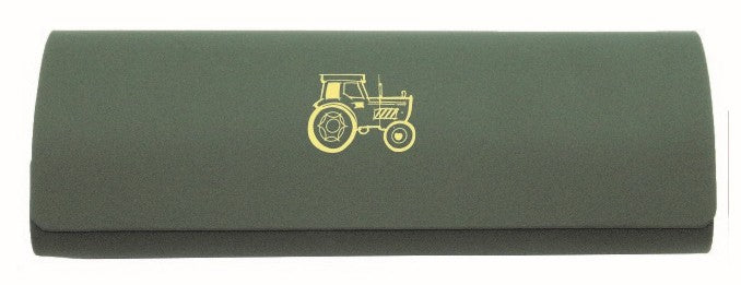 Tractor Embossed Glasses Case & Cloth
