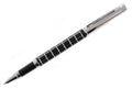 Black & Chrome Checker Roller Ball Pen