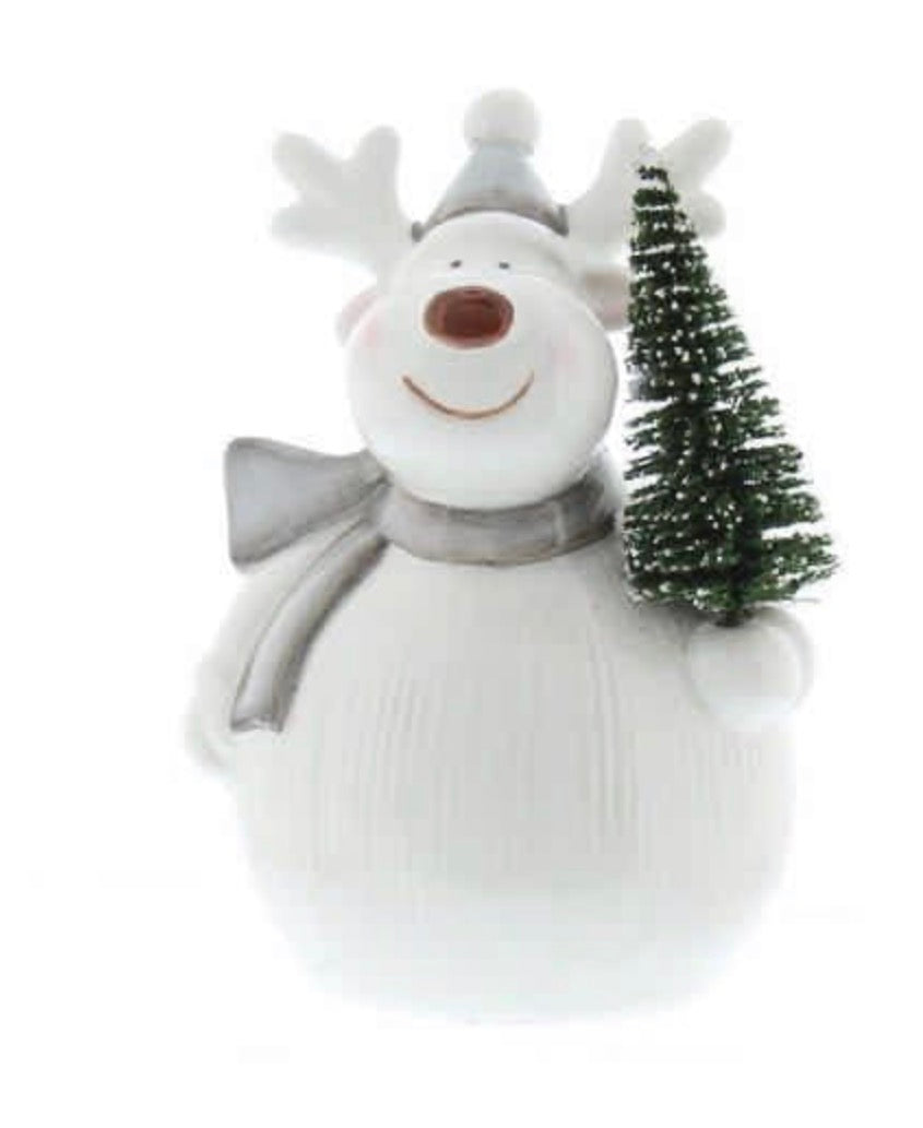 Festive Raindeer With Christmas Tree