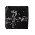 Selbrae House Single Slate Coaster Golf
