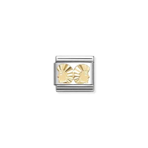 COMPOSABLE CLASSIC LINK GOLD GEMINI, ETCHED DETAIL