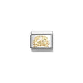 NOMINATION COMPOSABLE CLASSIC LINK GOLD CANCER, ETCHED DETAIL