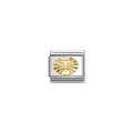 NOMINATION COMPOSABLE CLASSIC LINK GOLD LEO, ETCHED DETAIL