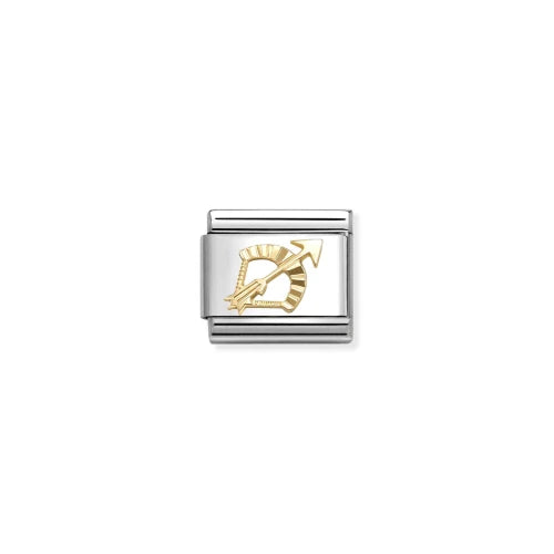 NOMINATION COMPOSABLE CLASSIC LINK GOLD SAGITTARIUS, ETCHED DETAIL