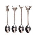 Selbrae House Set Four Spoons Country Animals