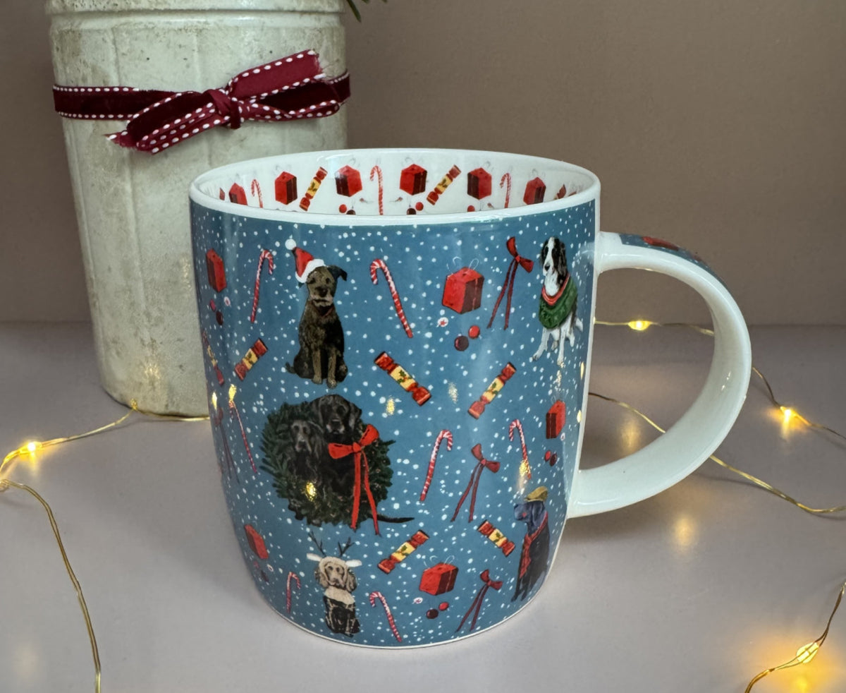 Alex Clark Christmas Dogs Mug