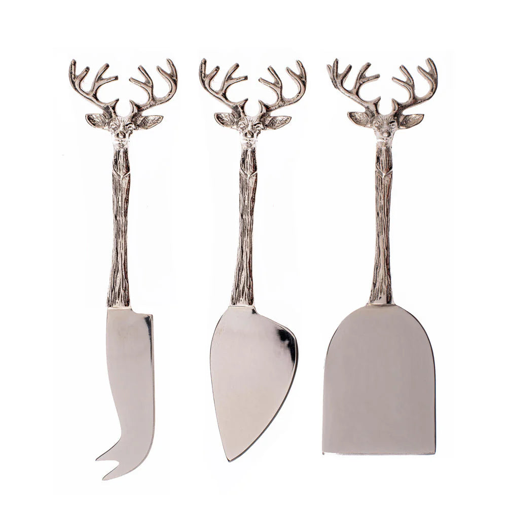 Selbrae House Cheese Knives Stag Set of 3
