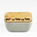 Selbrae House White Butter Dish Sheep