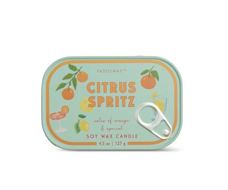 Paddywax Bistro Orange Citrus Spritz Tin