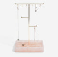 Stackers Large Rose Quartz Effect T-Bar Jewellery Stand