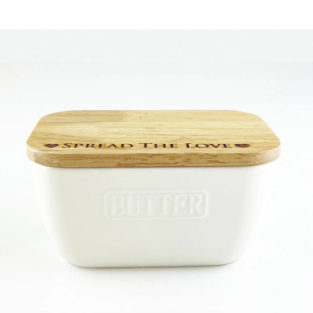 Selbrae House White Butter Dish Spread The Love
